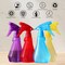 4-Pack, 8oz Plastic Empty Spray Bottles - Red, Yellow, Purple, Blue